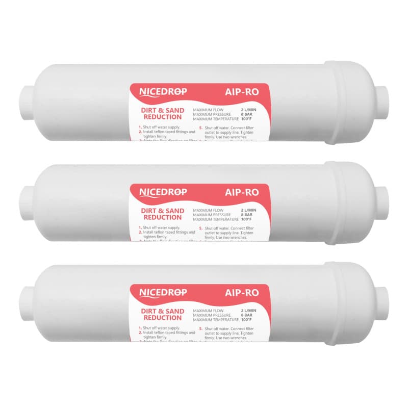 NICEDROP Filtro in Linea per Impianti ad Osmosi 3PZ