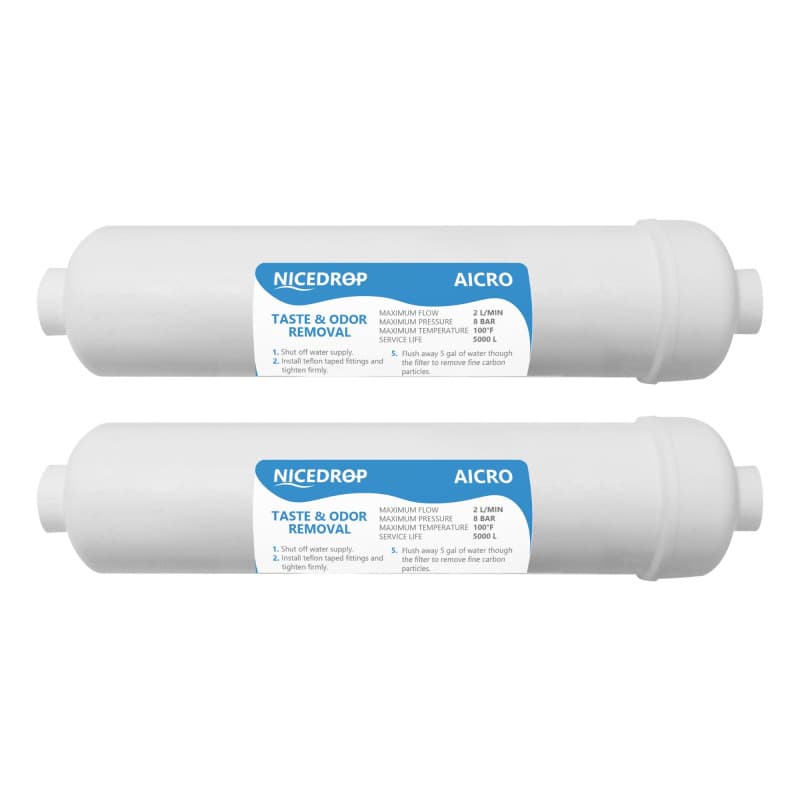NICEDROP Filtro in Linea per Impianti ad Osmosi-2PZ