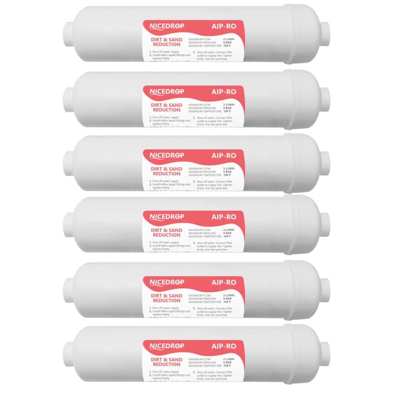 NICEDROP Filtro in Linea per Impianti ad Osmosi 6PZ