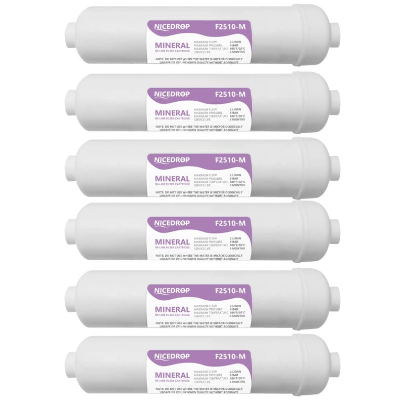 Filtri in Linea per Impianti ad Osmosi 10 Pollici 1/4 filetto- 6PZ
