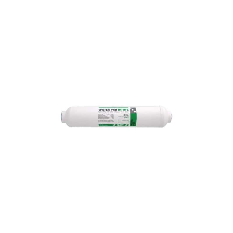 Waterpro IN10C/QC – filtro a carbone attivo 10” con innesto rapido 1/4”